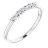 14K White 1/10 CTW Natural Diamond Anniversary Band