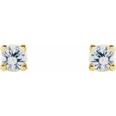 14K Yellow 1 CTW Natural Diamond Stud Earrings