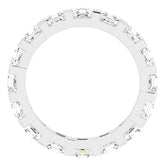 14K White 3/8 CTW Natural Diamond Eternity Band Size 5