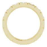 14K Yellow 1 1/8 CTW Natural Diamond Eternity Band Size 5