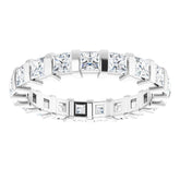 14K White 1 3/4 CTW Natural Diamond Eternity Band Size 6