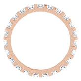 14K Rose 1 1/6 CTW Natural Diamond Eternity Band Size 6