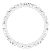 14K White 1 1/6 CTW Natural Diamond Eternity Band Size 6