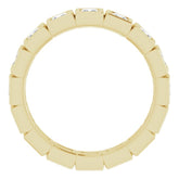 14K Yellow 1 1/8 CTW Natural Diamond Eternity Band Size 6