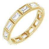 14K Yellow 1 1/6 CTW Natural Diamond Eternity Band Size 6