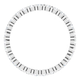 14K White 1/2 CTW Natural Diamond Eternity Band Size 6