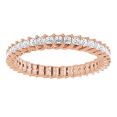 14K Rose 7/8 CTW Natural Diamond Eternity Band