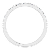 Platinum 1/3 CTW Natural Diamond French-Set Anniversary Band