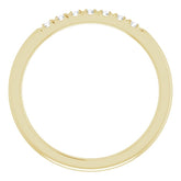 14K Yellow 1/6 CTW Natural Diamond French-Set Anniversary Band