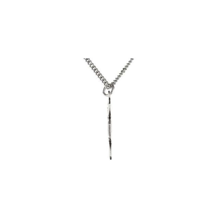 Sterling Silver 19x17.7 mm Four-Way Cross Medal 18" Necklace Sterling Silver 19x17.7 mm Four-Way Cross Medal 18" Necklace
