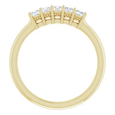 14K Yellow 1/3 CTW Natural Diamond Anniversary Band