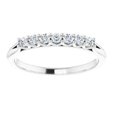 Platinum 1/5 CTW Natural Diamond Anniversary Band