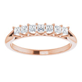 14K Rose 1/3 CTW Natural Diamond Anniversary Band