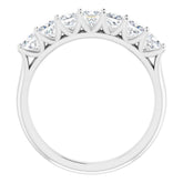 14K White 1 1/8 CTW Natural Diamond Anniversary Band