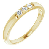 14K Yellow 1/6 CTW Natural Diamond Anniversary Band