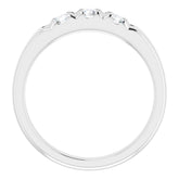 14K White 1/2 CTW Natural Diamond Anniversary Band