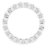 14K White 1 3/4 CTW Natural Diamond Eternity Band Size 5.5