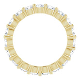 14K Yellow 1 3/4 CTW Natural Diamond Eternity Band Size 6