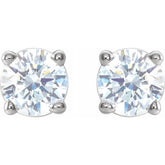 14K White 1/3 CTW Natural Diamond Stud Earrings