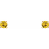 14K Yellow 2.5 mm Natural Yellow Sapphire Stud Earrings