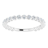 Platinum 3/4 CTW Lab-Grown Diamond Anniversary Band