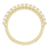 14K Yellow 1/2 CTW Lab-Grown Diamond Anniversary Band