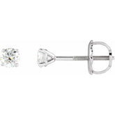 14K White 1/4 CTW Natural Diamond Cocktail-Style Earrings
