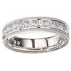 14K 1.00ct Diamond Pave-Set Wedding-band