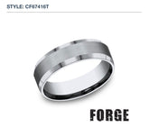 14K 6.5mm Bevel-Edge Wedding Band