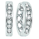 14K 2.00ct Diamond Hoop Earrings