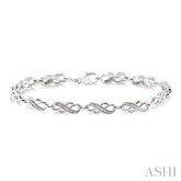 925 0.05Ct Infinity Fashion Bracelet