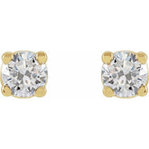 14K Yellow 1/3 CTW Lab-Grown Diamond Stud Earrings