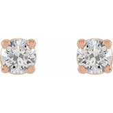 14K Rose 1/3 CTW Lab-Grown Diamond Stud Earrings