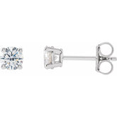14K White 1/2 CTW Lab-Grown Diamond Stud Earrings
