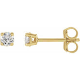 14K Yellow 1/3 CTW Lab-Grown Diamond Stud Earrings
