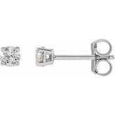 14K White 1/5 CTW Lab-Grown Diamond Stud Earrings