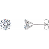 14K White 1 1/2 CTW Lab-Grown Diamond 4-Prong Stud Earrings