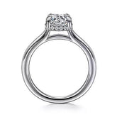 14K 0.08ct-Diamond 2.79CZ Semi-Mount