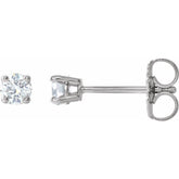 Sterling Silver 1/6 CTW Natural Diamond Earrings