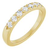 14K Yellow 3/8 CTW Lab-Grown Diamond French-Set Anniversary Band