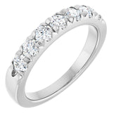 Platinum 3/4 CTW Lab-Grown Diamond French-Set Anniversary Band