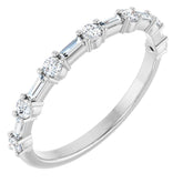 14K White 1/3 CTW Lab-Grown Diamond Anniversary Band