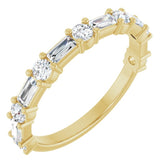 14K Yellow 3/4 CTW Lab-Grown Diamond Anniversary Band