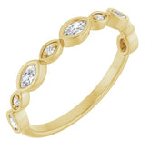 14K Yellow 1/4 CTW Lab-Grown Diamond Anniversary Band
