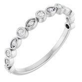 Platinum 1/6 CTW Lab-Grown Diamond Anniversary Band