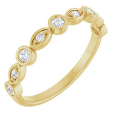 14K Yellow 1/5 CTW Lab-Grown Diamond Anniversary Band