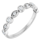 Platinum 1/5 CTW Lab-Grown Diamond Anniversary Band