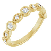 14K Yellow 1/3 CTW Lab-Grown Diamond Anniversary Band