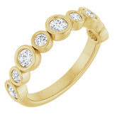 14K Yellow 5/8 CTW Lab-Grown Diamond Anniversary Band