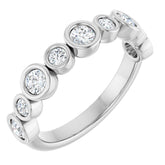 Platinum 5/8 CTW Lab-Grown Diamond Anniversary Band